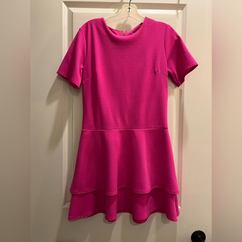 Hot pink mini dress